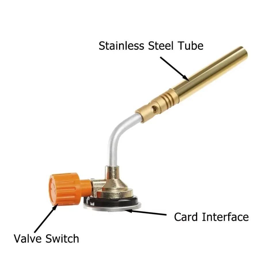 

1 шт. Портативная бытовая горелка для выпечки тортов, ветрозащитная, тип карты, с распылительной насадкой из свиной щетины, высокая температура оранжевый