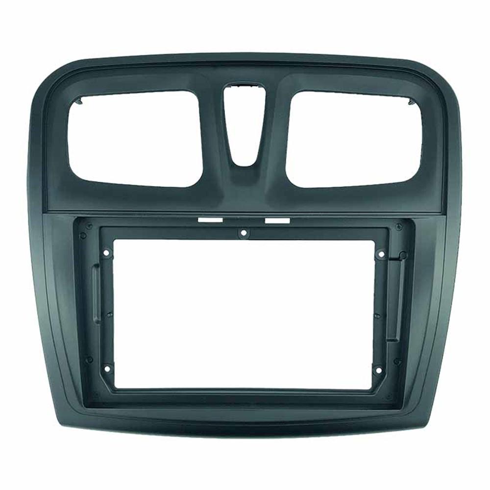 2 Din 9 Inch Car Radio Panel Frame for RENAULT Sandero Symbol Logan 2014-17 Dashboard Frame Installation DVD  Mp5 Multimedia Player