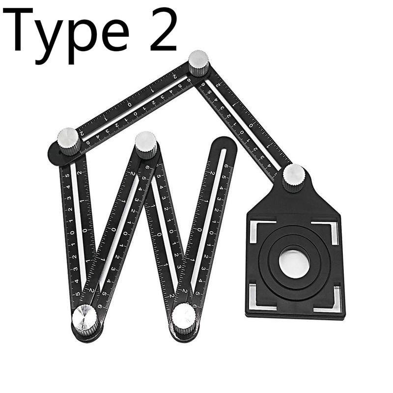 Universal Ceramic Tile Perforation 6-side Measuring Positioner