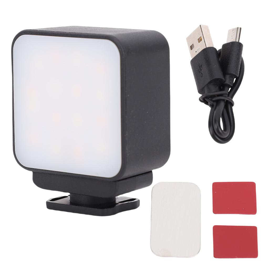 LED Video Light Fit for Pocket 3 Action Camera Fill Light Vlog Selfie Light with 16 LED Beads for Vi