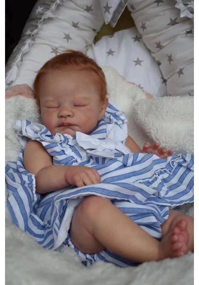19-Inch Reborn Baby Doll - August Newborn Edition 19 inches