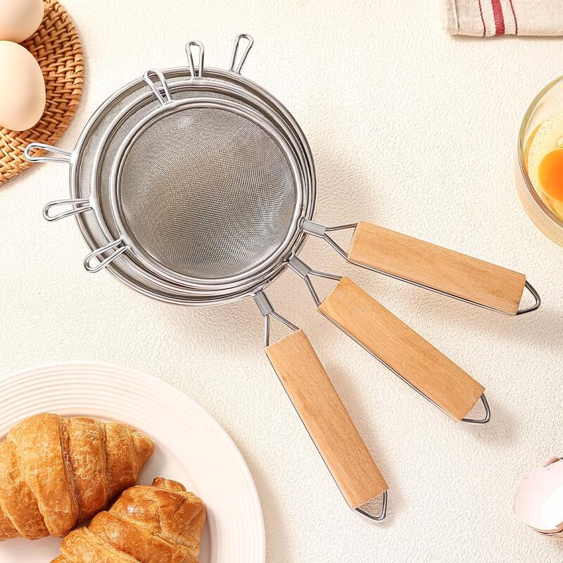 304 Edelstahl Feinsieb mit Griffen