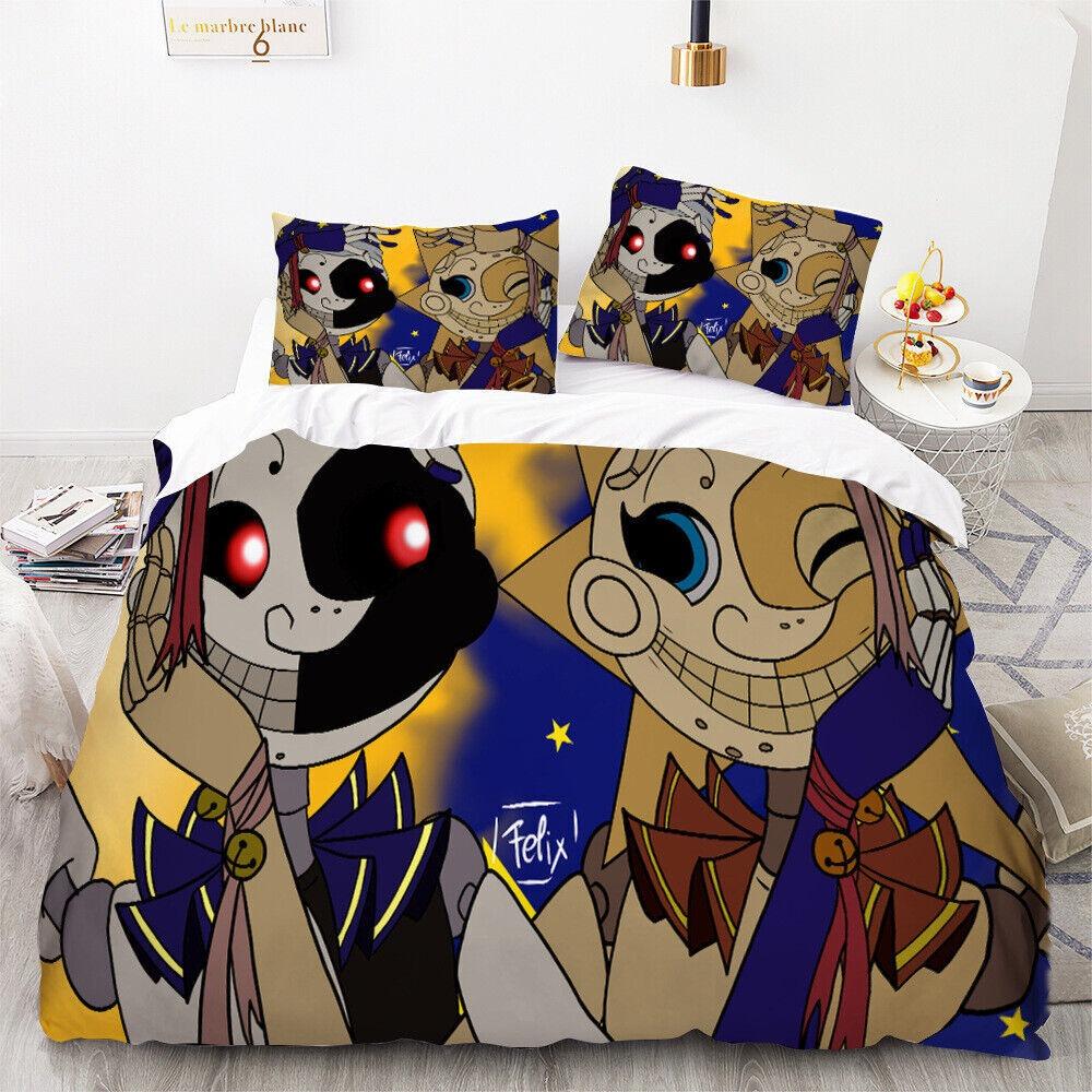 FNAF Sundrop Moondrop Duvet Cover 3D Exquisite Digital Printing Bedding Set Comforter Bed Youth Home Decor Kids Boys Gift