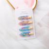 2/3/4/6 pezzi fermagli per capelli in acetato per trucco coreano moda oro bianco glitter per capelli copricapo ragazze donne accessori per capelli