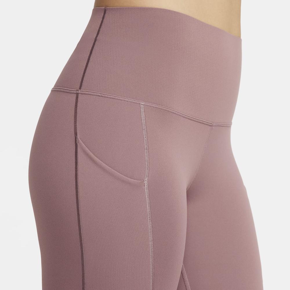Nike High Waist Solid Color Casual Sports Pants Women Bottoms Smoky-Purple DQ5898-208