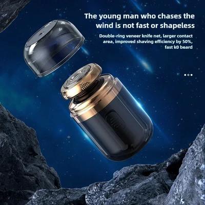 USB Mini Travel Electric Razor Compact Capsule Traveler Ultra Long Life Portable Powerful Power Quick Shave Silent Razor for Daily Use
