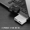 White External Splitter 2 Port USB Splitter USB Charger Hub Micro USB Power Port Multi-port Adapter
