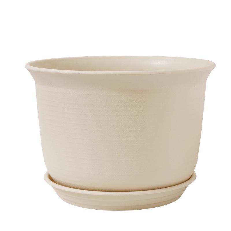 Large Nordic-Style Resin Flower Pot for Indoor/Outdoor Use: Imitation Ceramic Planter for Green Plants & Succulents