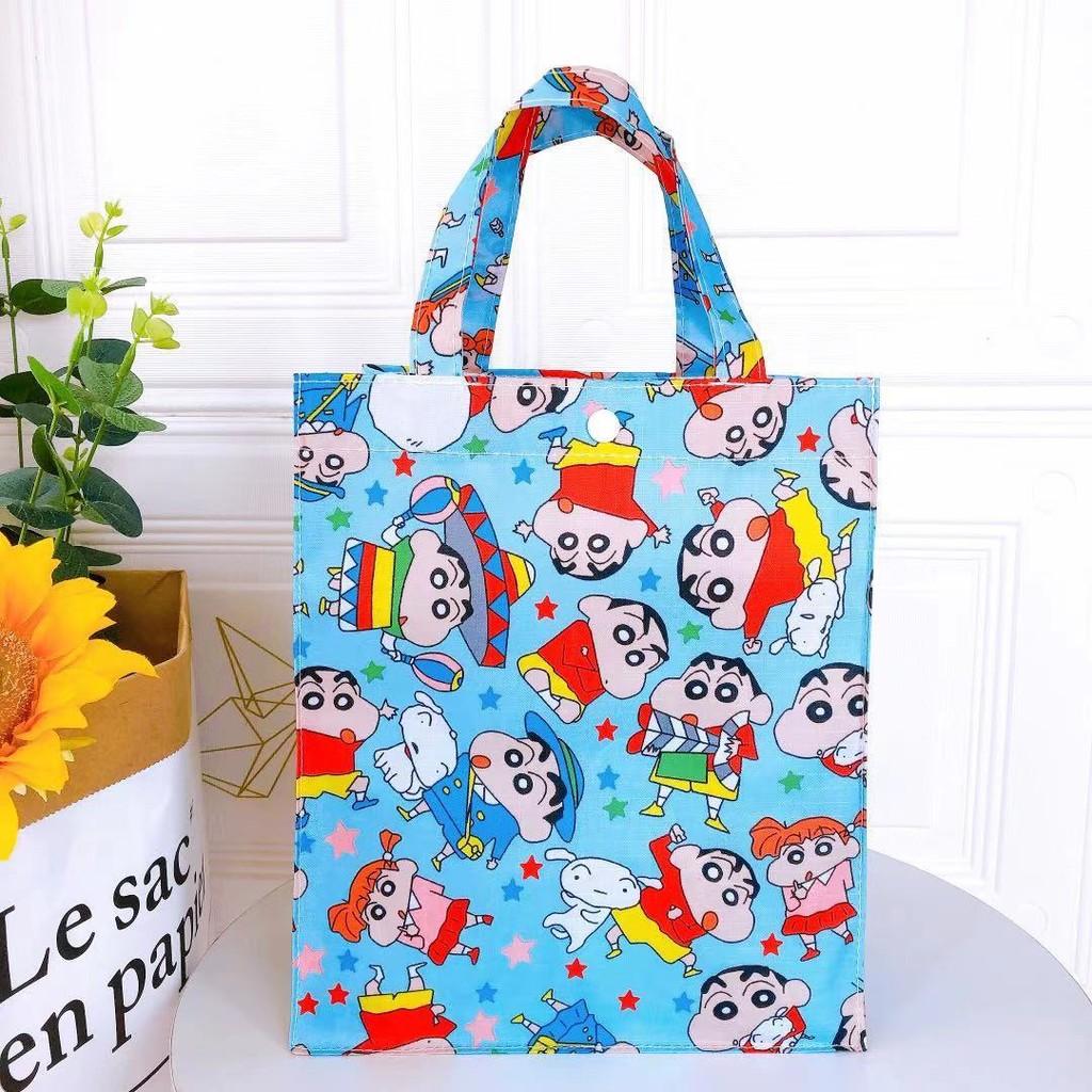 Pokonyan Chan Shin Cartoon Lunch Box Bag With Multipurpose Storage For Use Daily