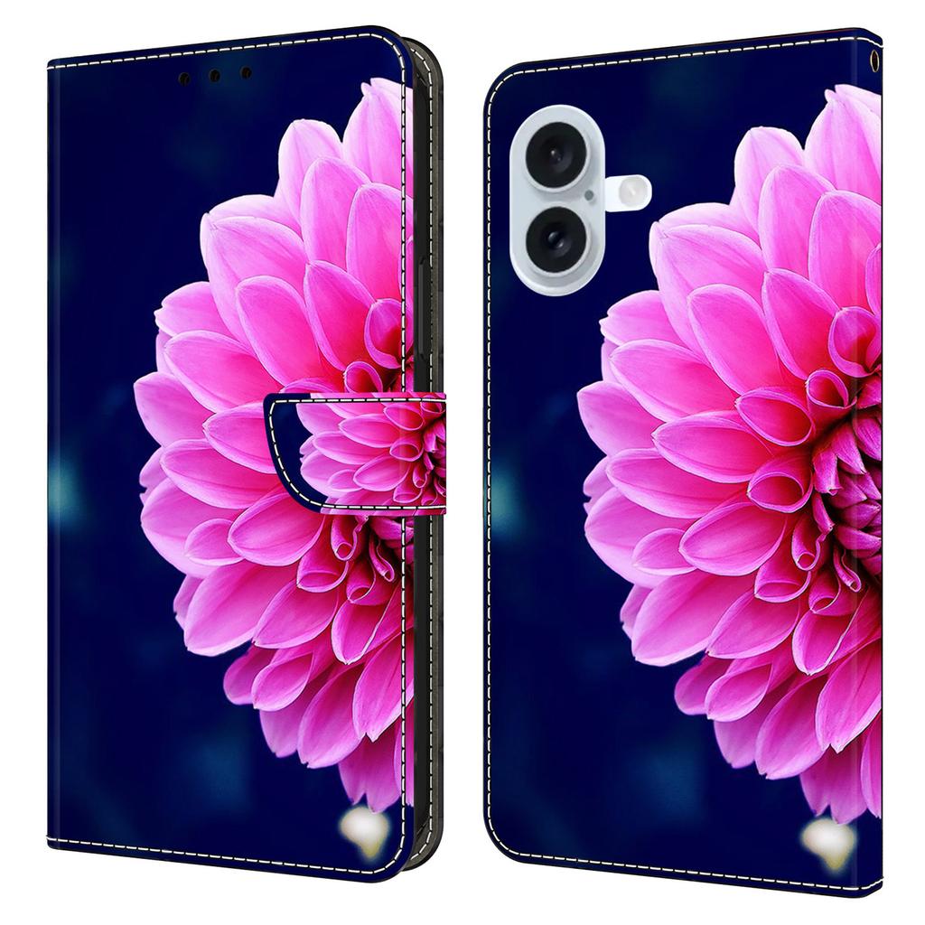 For iPhone 17 Case 3D Pattern PU Leather Wallet Phone Cover with Stand