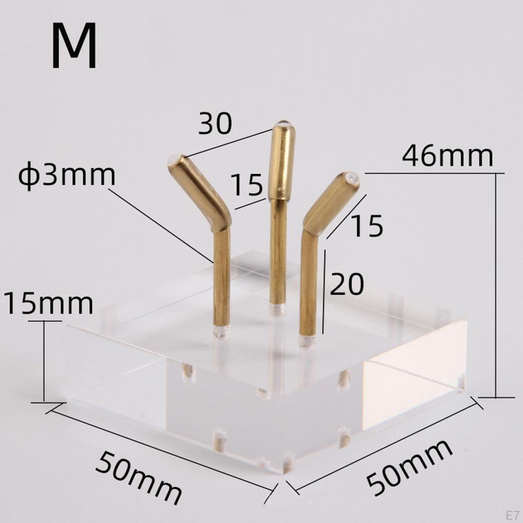 Display Easel Stand Rack Collectibles Metal Arm Crystal Mineral Acrylic Holder for Agate