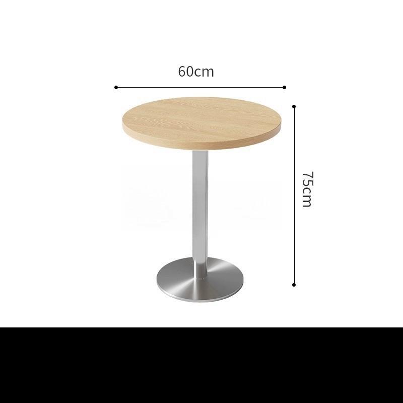 Wall-Mounted Sofa & Table Set for Milk Tea Shop with Natural Wood Style