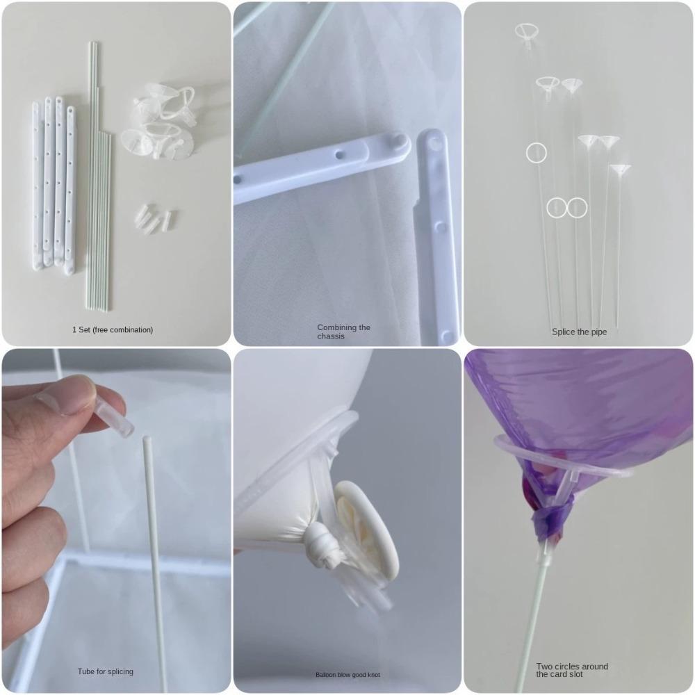 New Plastic Balloon Stand Set Balloon Stick Tubes Set Gifts Balloon Holder Kit Balloon Support Wedding Birthday Party Decor