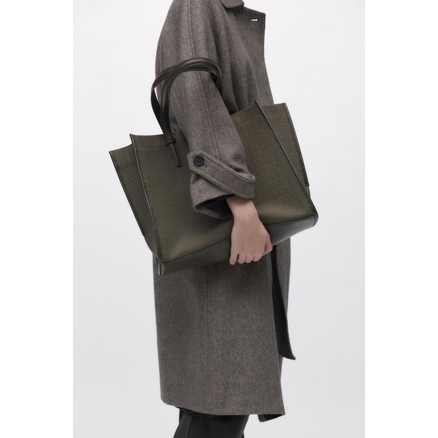 

MOCK CROC TOTE BAG