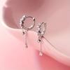 Radiant Zirconia Sterling Silver Tassel Earrings Timeless Water Drop Design For Women Ideal Birthday Gift For Your Girlfriend