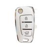 Hyundai Key Case for Elantra, Verna, Santa Fe, Mistra - Protective Shell with Buckle, Suitable for 20 Models