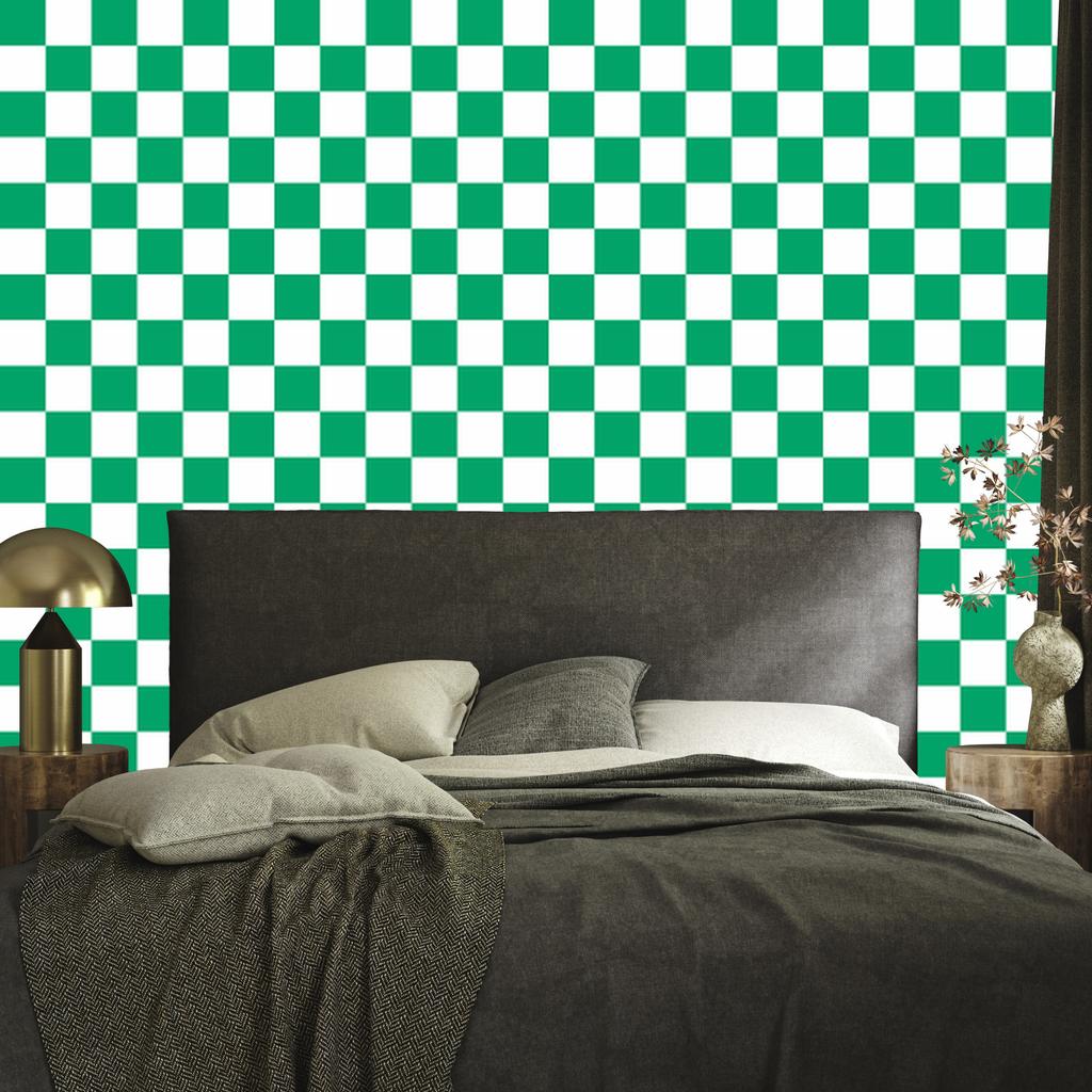 Checkerboard Wallpaper for Living Room and Bedroom 50x1000
