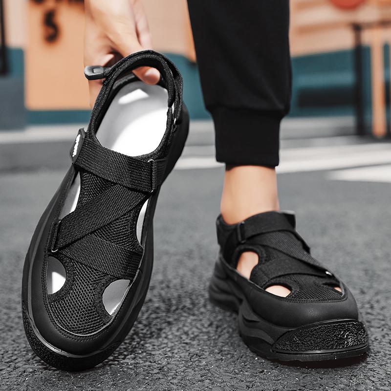 Nuove Scarpe Uomo Traspiranti Sottili Moda Sandali Casual Uomo Sandali da Spiaggia Antiscivolo Esterni Sandali Piattaforma da Uomo