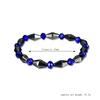 Elegant Weight Loss Round Black Stone Magnetic Therapy Bracelet For Health Care