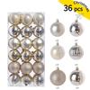 36p Christmas Alien Ball Pendant Christmas Tree Decoration Pendant Set Christmas Ball Festival Decoration Scene Arrangement