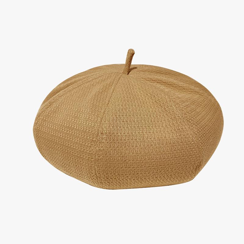 

British Retro Beret Women s Spring and Autumn Knitted Literary Painter Hat Korean Version Versatile Warm Hat
