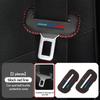 For BMW 1/2pcs Car Seat Belt Buckle Cover Leather Protector Anti-collision Case Accessories Performance E91 X5 E70 F11 E30 F31 E1