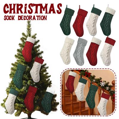 46cm Christmas Socks Home Decoration Xmas Tree Hanging Ornaments Home Door Wall Decor