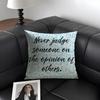 Encouraging Text Ins Cushion Cover Natural Linen Organic Fabric Double-Sided Printing Sofa Home Decor Gift Pillow Case