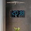 Borderless Electronic Clock Multi-function Dual-purpose Clock Simple Digital Clock Display Living Room Wall Clock 6659