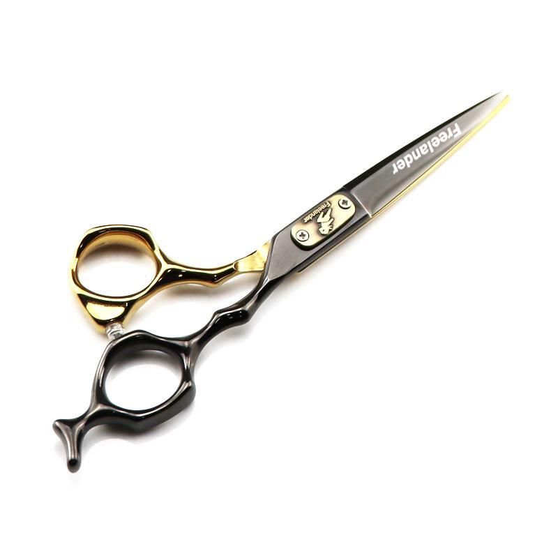 Black And Gold High-End, Freelander Bench Handle, Hair Scissors, Haircut, Flat Scissors, Bangs, Tooth Scissors, Thin Scissors