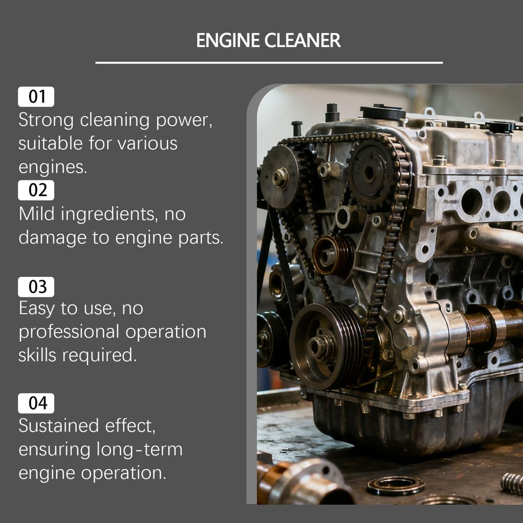 Engine Cleaner, Car Engine Carbon Deposit Cleaning And Maintenance Agent, Fuel System Cleaning Products(50ML)