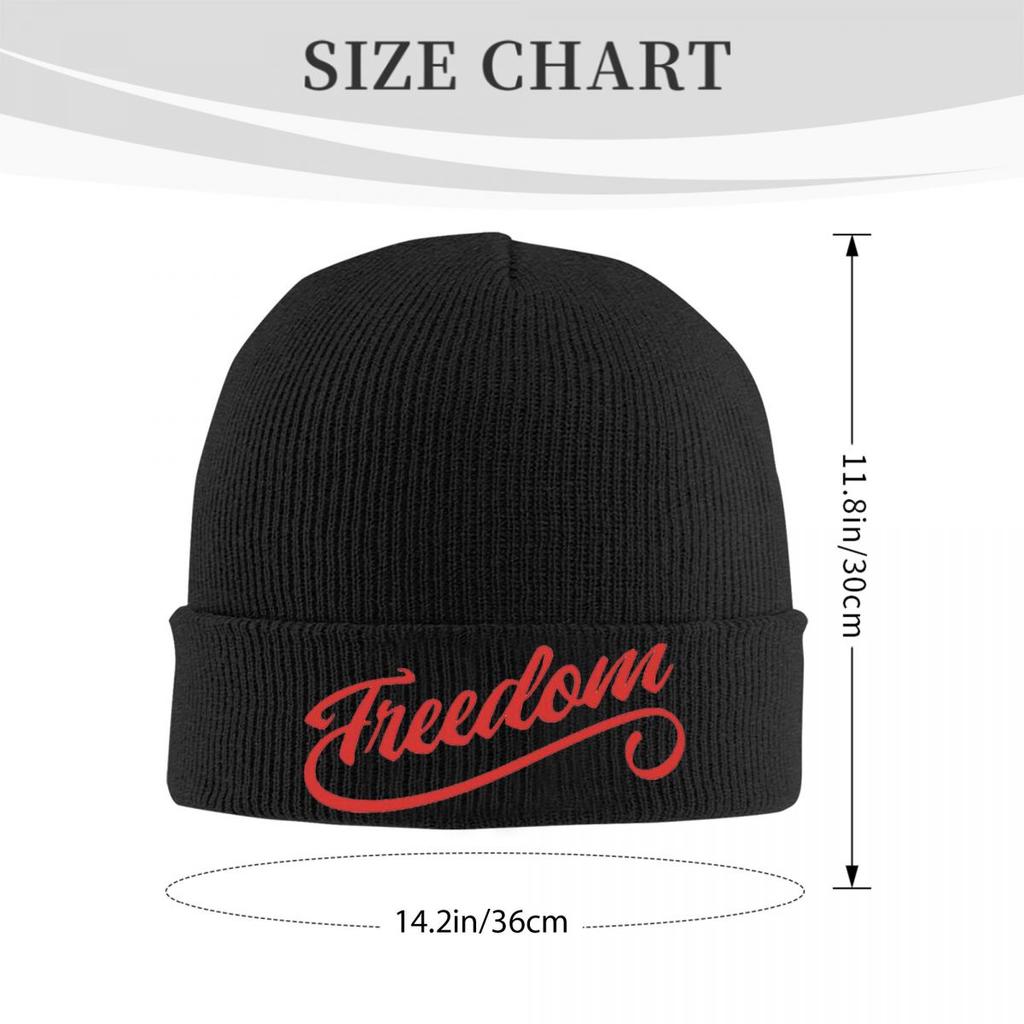 Charlie Kirk Freedom Warm Knitted Cap Winter Knit Bonnet Hat Skullies Beanies Hip Hop Caps for Unisex