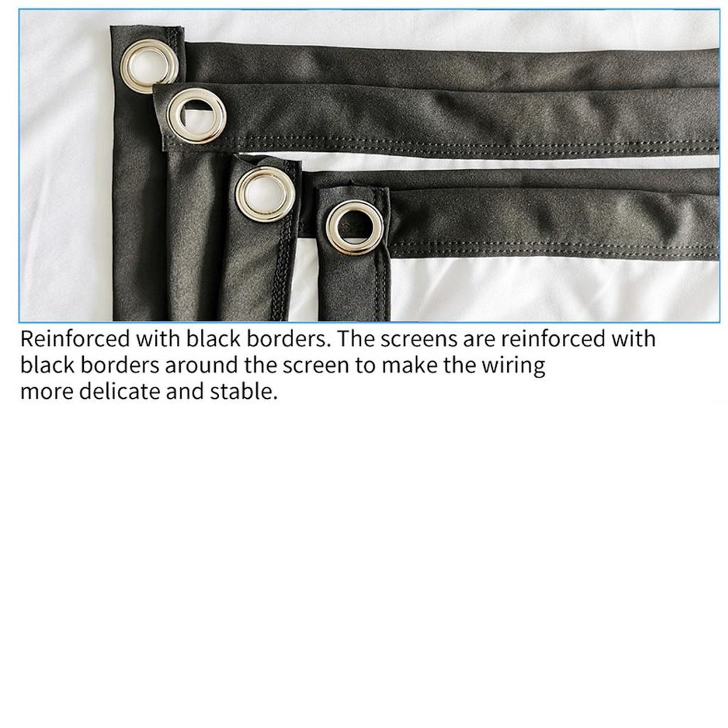 16:9 3D 60/72/84/100/120/150inch 16:9 Foldable HD Projector Screen Anti-Crease Projection Movies Screen New