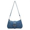 Premium Feeling Cowboy Canvas Bag Women 2025 New Hundred Chain Armpit Shoulder Bag