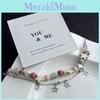 Alloy Star Fashionable Bracelet For Women Stylish Layered Design Beaded Friendship