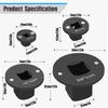Low-Profile Impact Socket Adapter Set 3/4 to 1,1/2 to 3/4,1/2 to 3/8,1/4 to 3/8 Drive Ratchet Adapter 4 Pcs Socket Adapter Set