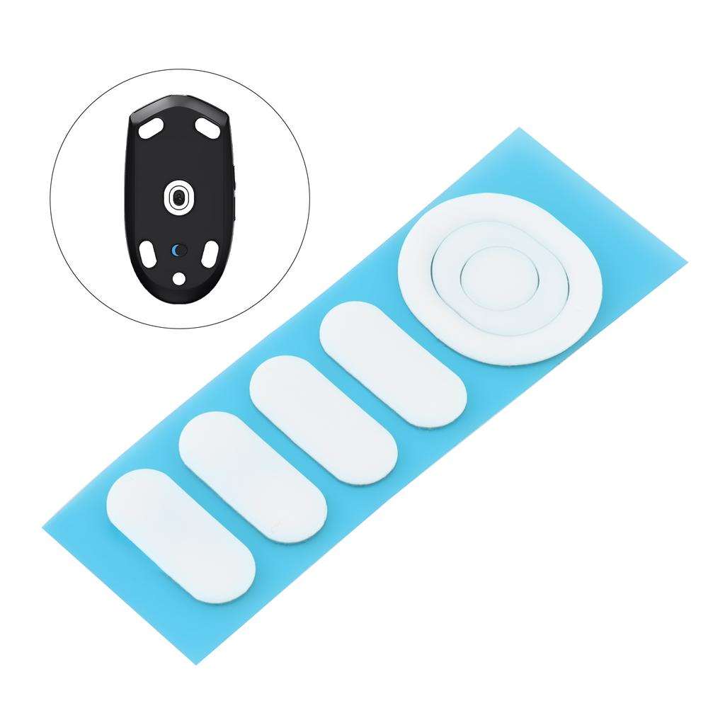 Antislip Muispads Skates Pads voor Logi GPW 1 / G102 /G304 / G305 met Reinigingspakket, Witte Antislip Sticker