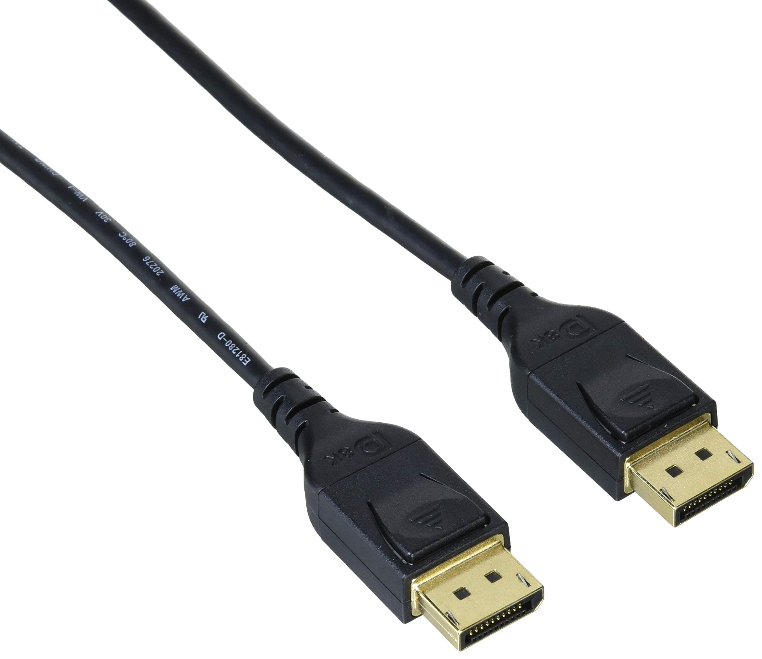 

ELECOM Display Port Cable 1m DisplayPort to DisplayPort [4K8K Compatible] ver1.4 CAC-DP1410BK чорний