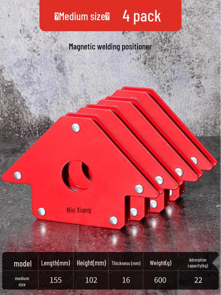 Multi-Angle Magnetic Welding Fixator: 90° Right Angle Triangle Positioning Tool
