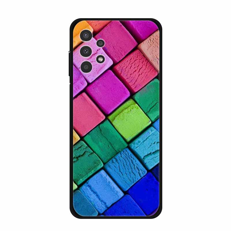 For Samsung Galaxy A73 Case A53 A33 5G A23 Soft Bumper Black Silicone Back Cover for Samsung A53 5G Phone Cases Cartoon Coque