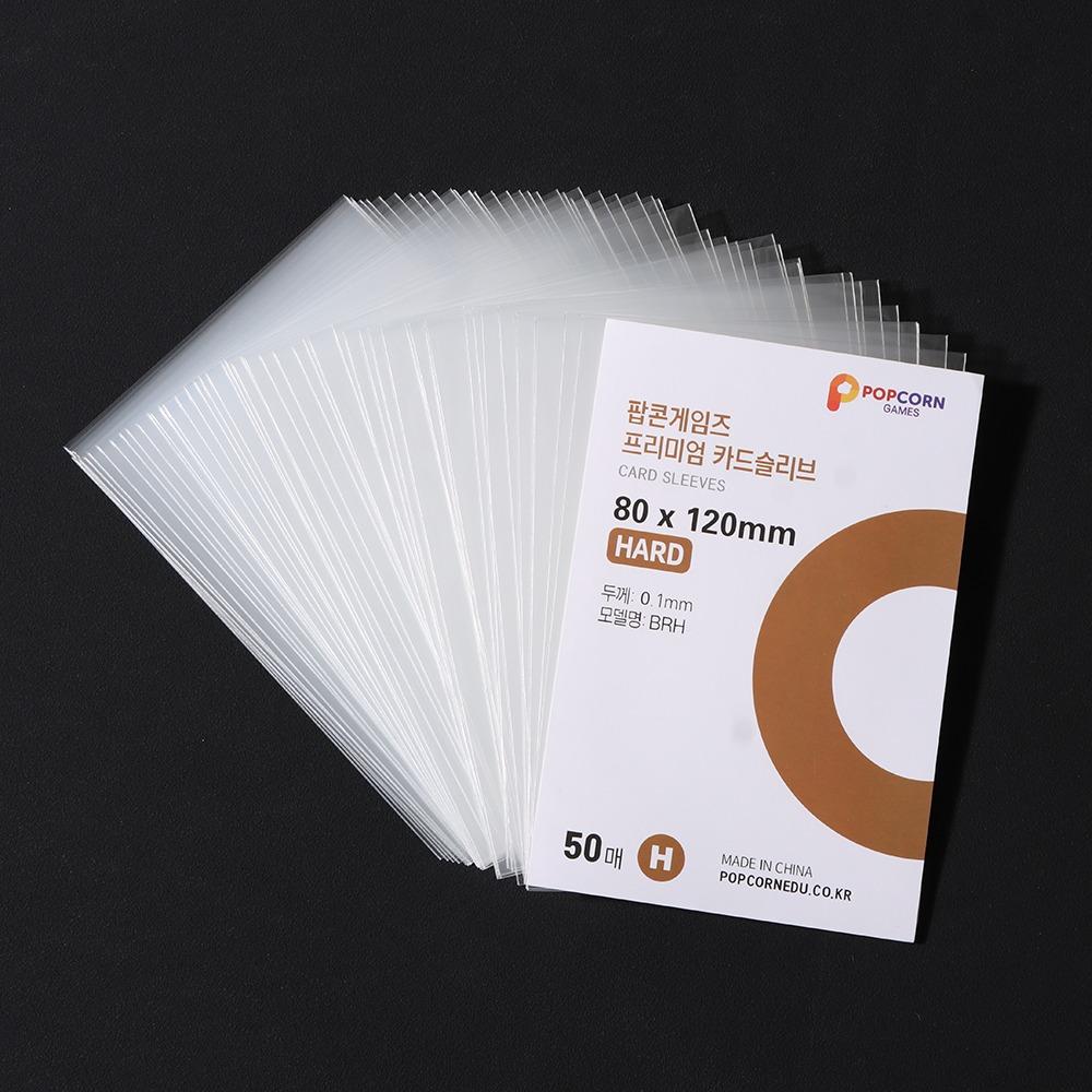 

50 шт. Канцтовары Kpop Протекторы для карт 3-дюймовый Альбом-биндер Держатель для игровых карт Прочный CPP ТВЕРДЫЙ Фотокарта коричневый