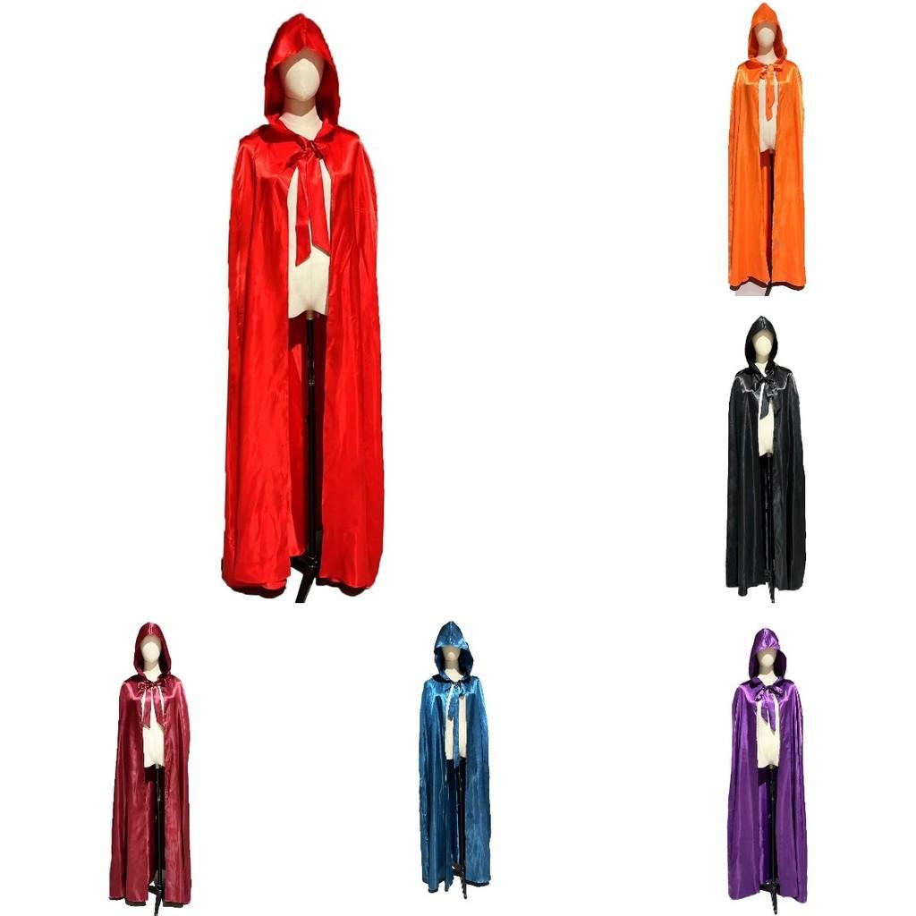 Halloween Hooded Cloak Robe Cape Party Vampire Cosplay Costume Clothing Perform