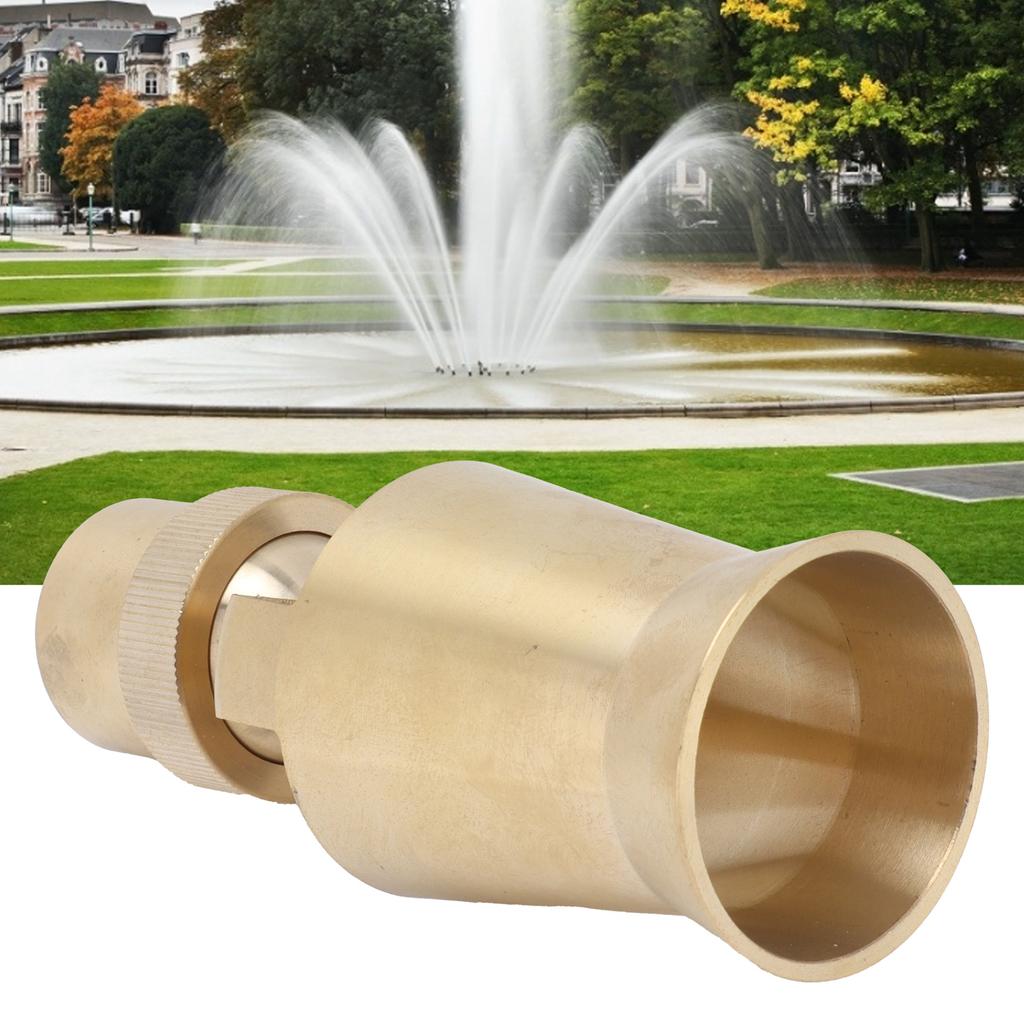 Brass Ice Tower Cedar Water Fountain Nozzle Spray Head Pond Sprinkler