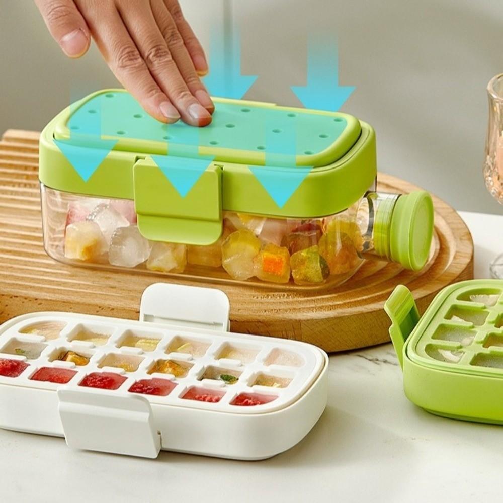 No Touch Design Ice Cube Mold Press Type Ice Make Bottle Cooling Cup Water Bottle  Whiskey Drinks