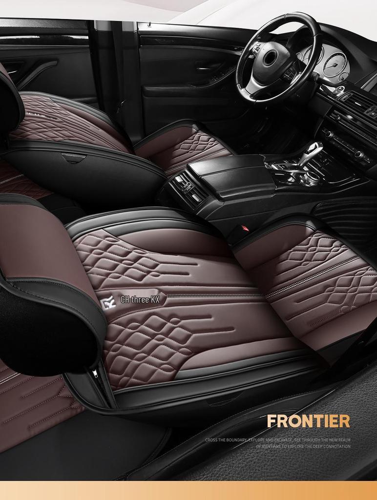 Universal Full Coverage Car Seat Cover - Breathable, Wear-Resistant, Perforated, High-End Cushion for All Seasons