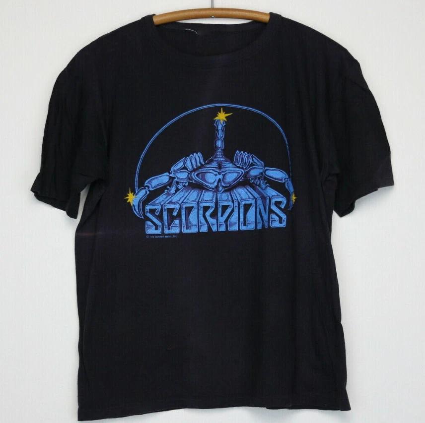 1979 Scorpions Lovedrive Футболка Унисекс Винтажная Черная Хлопковая 2XL