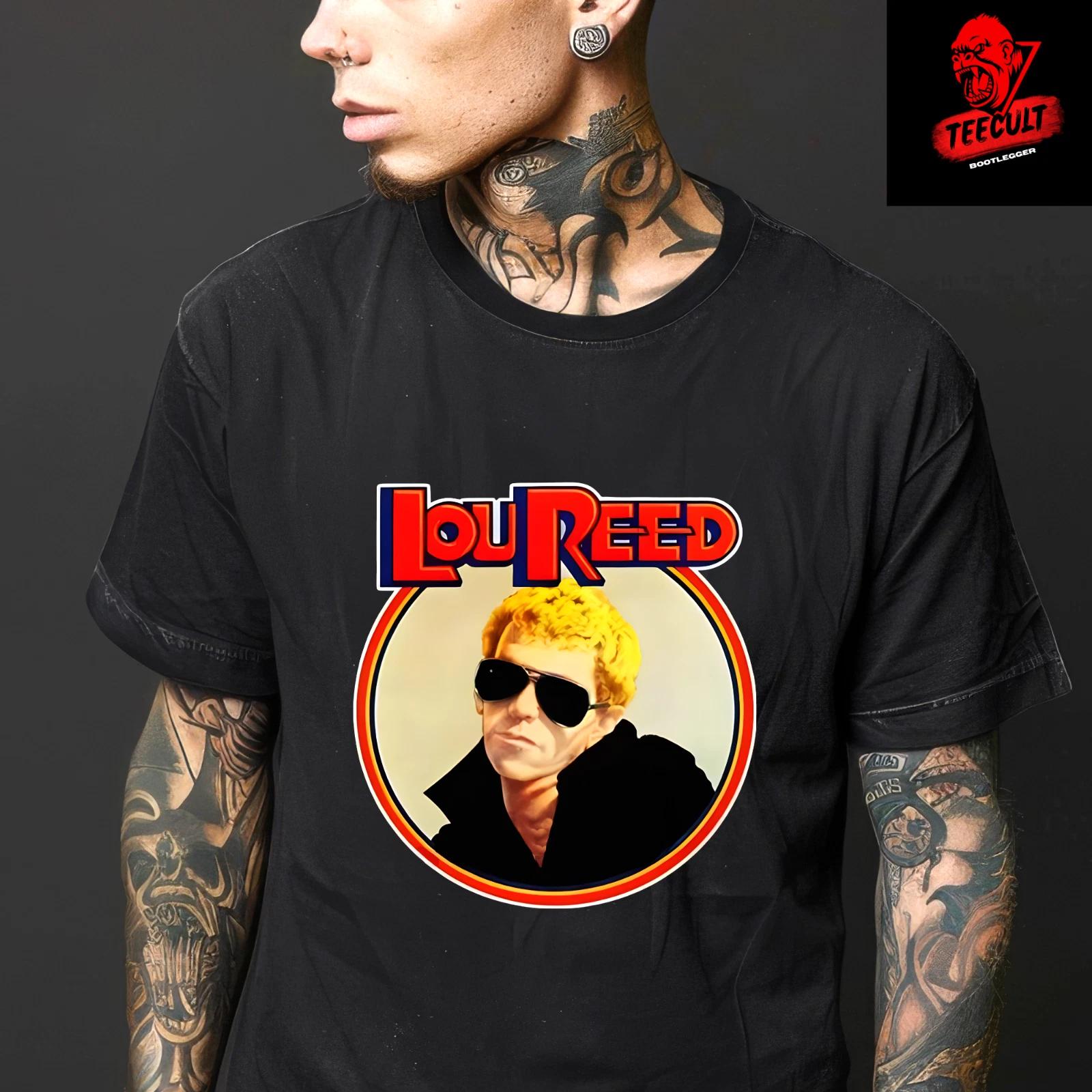 Men s and Women s T-shirts Lou Reed Classic Rock Band Music Tee Unisex Cotton XXXXL