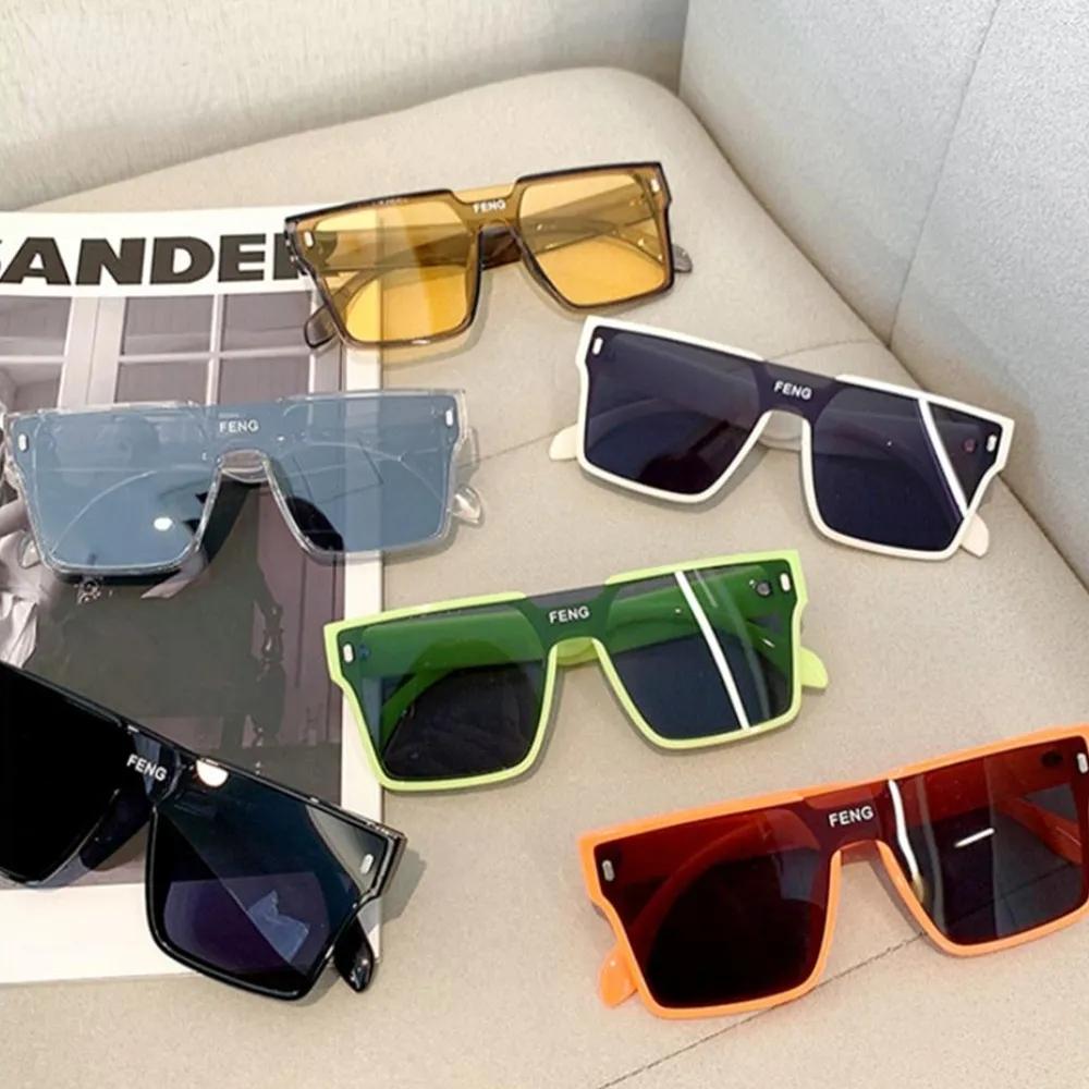 Oversized Sunglasses Woman Fashion Rimless Vintage Square Sun Glasses Eyeglasses Luxury Brand Design UV400 Female Shades Eyewear