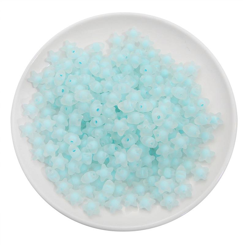 Frosted Acrylic Round Beads for DIY Jewelry and Beading Accessories