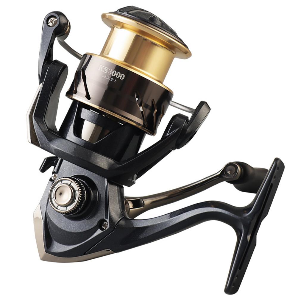 Metal Spinning Reel 5.2/1 Fishing Reel All Purpose Fishing Spinning Reel Fishing Accessories for Saltwater Or Freshwater